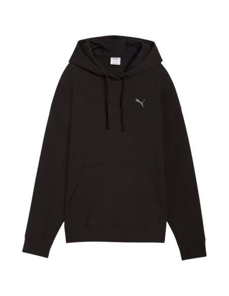 Bluza damska puma ess elevated comfort hoodie czarna 691814 01