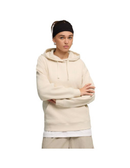 Bluza damska puma ess elevated comfort hoodie kremowa 691814 87