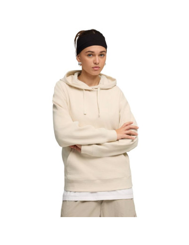 Bluza damska puma ess elevated comfort hoodie kremowa 691814 87