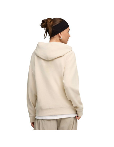 Bluza damska puma ess elevated comfort hoodie kremowa 691814 87