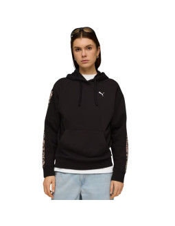 Bluza damska puma ess graphic animal comfort hoodie czarna 691822 01