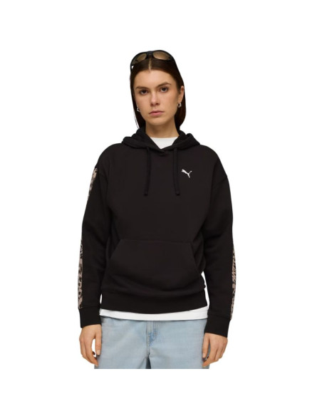 Bluza damska puma ess graphic animal comfort hoodie czarna 691822 01