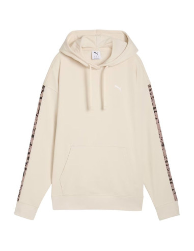 Bluza damska puma ess graphic animal comfort hoodie beżowa 691822 87