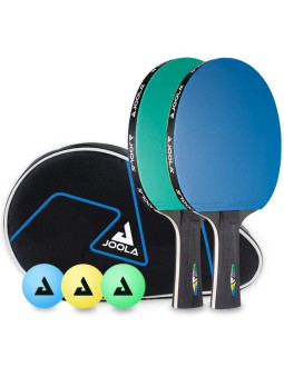 Zestaw do tenisa stołowego joola colorato duo 2 rakietki 3 piłeczek i pokrowiec