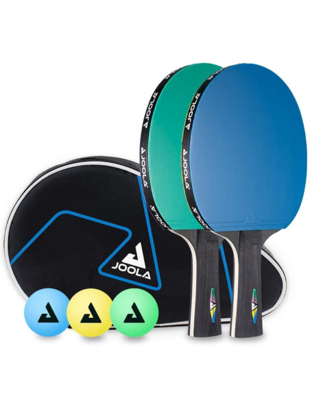 Zestaw do tenisa stołowego joola colorato duo 2 rakietki 3 piłeczek i pokrowiec
