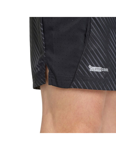 Spodenki mękie adidas tech intensity aop czarne kb3123