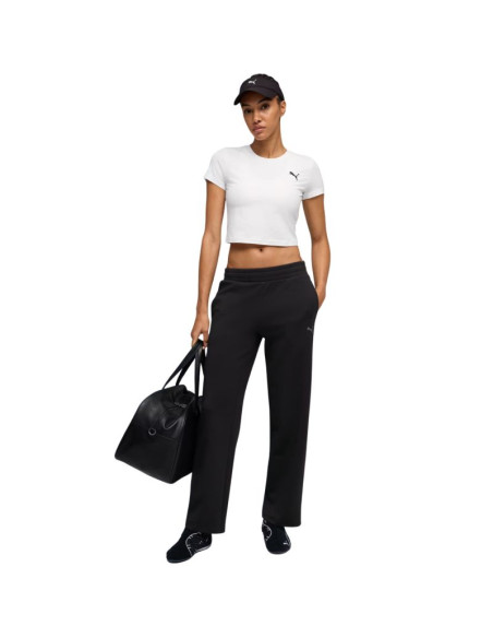 Spodnie damskie puma ess elevated straight leg czarne 691817 01