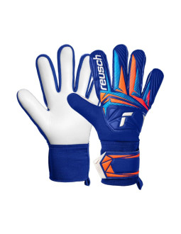 Rękawice bramkarskie reusch attrakt starter solid niebieskie 5670514 4126
