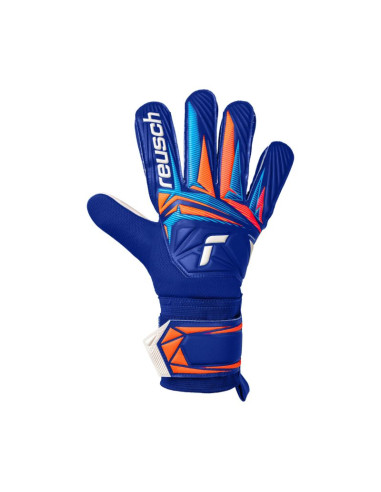 Rękawice bramkarskie reusch attrakt starter solid niebieskie 5670514 4126