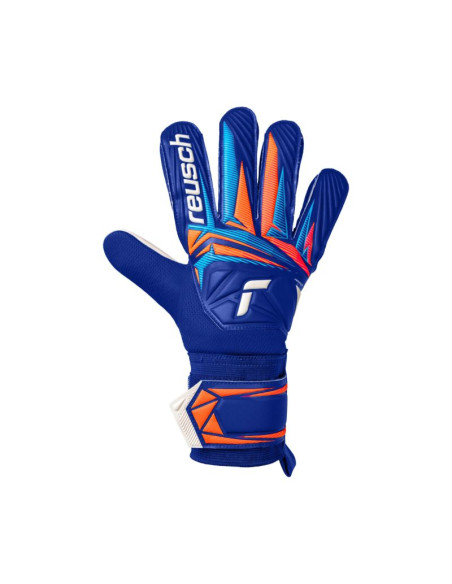 Rękawice bramkarskie reusch attrakt starter solid niebieskie 5670514 4126
