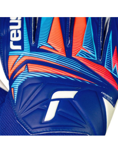 Rękawice bramkarskie reusch attrakt starter solid niebieskie 5670514 4126