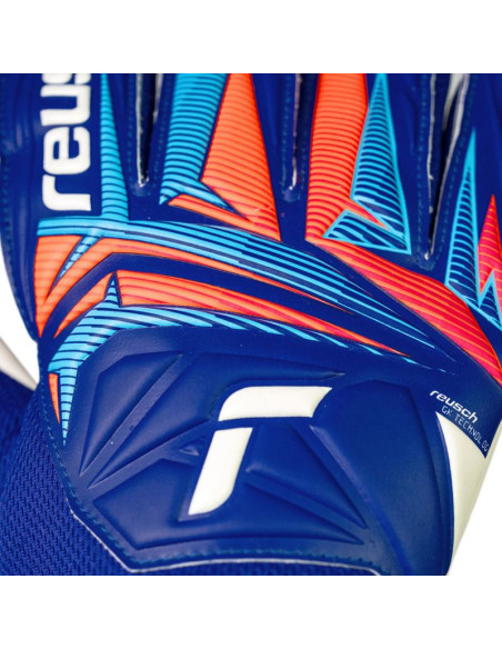 Rękawice bramkarskie reusch attrakt starter solid niebieskie 5670514 4126