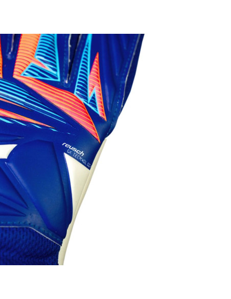 Rękawice bramkarskie reusch attrakt starter solid niebieskie 5670514 4126