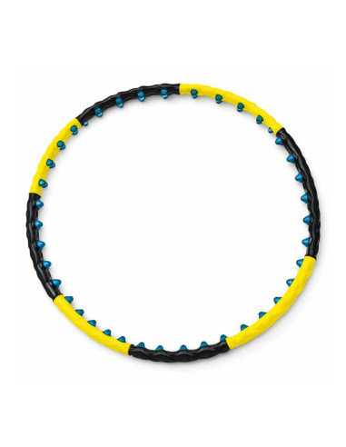 Hula hop wozinsky whh-110 masażer z wypustkami - niebiesko-żółty