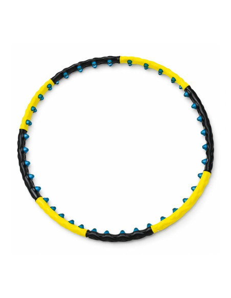 Hula hop wozinsky whh-110 masażer z wypustkami - niebiesko-żółty