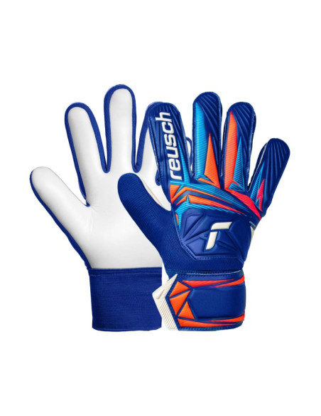 Rękawice bramkarskie reusch attrakt starter solid junior niebieskie 5672514 4126