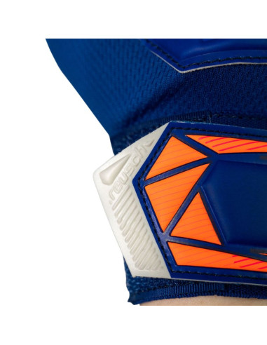 Rękawice bramkarskie reusch attrakt starter solid junior niebieskie 5672514 4126