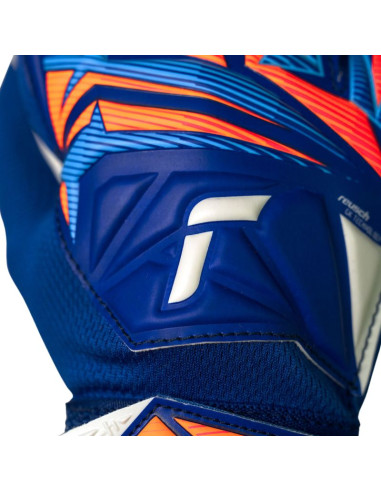 Rękawice bramkarskie reusch attrakt starter solid junior niebieskie 5672514 4126