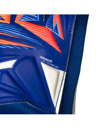 Rękawice bramkarskie reusch attrakt starter solid junior niebieskie 5672514 4126