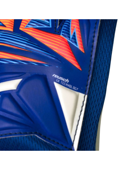 Rękawice bramkarskie reusch attrakt starter solid junior niebieskie 5672514 4126