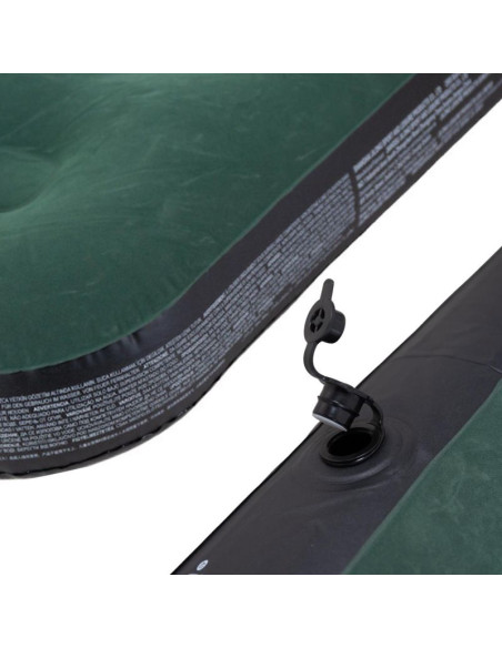 Materac flokowany 1-osobowy zielony 191x99x22cm 24643