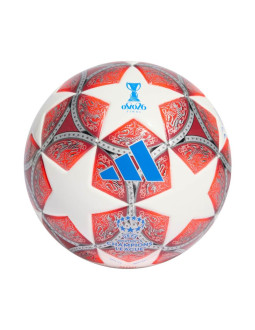 Piłka nożna adidas ucl womens 25/26 final mini czerwono-biała jw1327