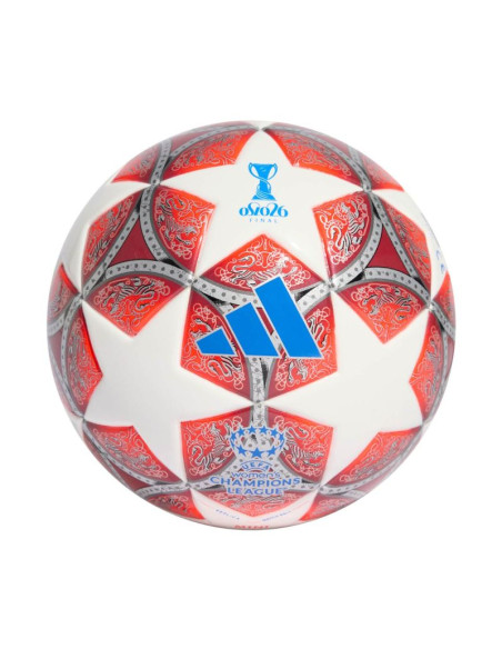 Piłka nożna adidas ucl womens 25/26 final mini czerwono-biała jw1327