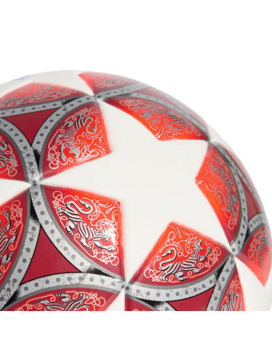 Piłka nożna adidas ucl womens 25/26 final mini czerwono-biała jw1327