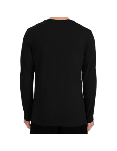 Koszulka męska 4f longsleeve m611 głęboka czerń 4fwmm00tlonm611 20s