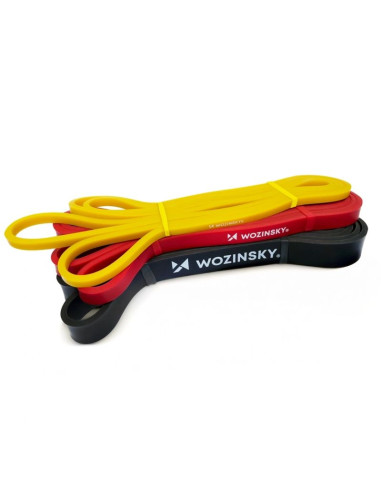 Gumy oporowe do ćwiczeń wozinsky wgo-3 z lateksu - 3 szt.