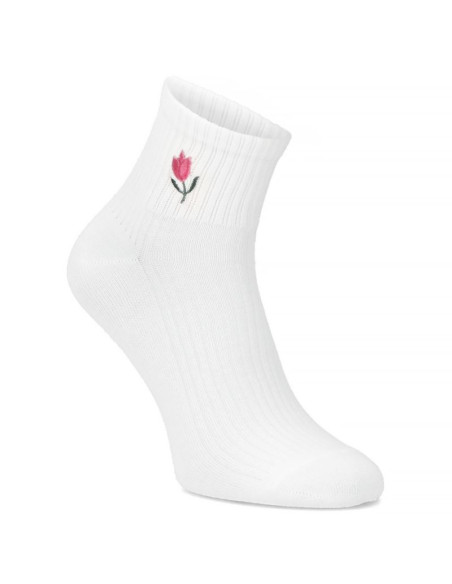 Skarpety damskie wysokie bambusowe kremowe  filippo  sd-an06