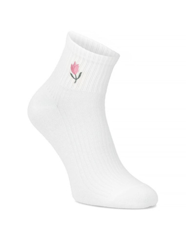 Skarpety damskie wysokie bambusowe kremowe  filippo  sd-an06