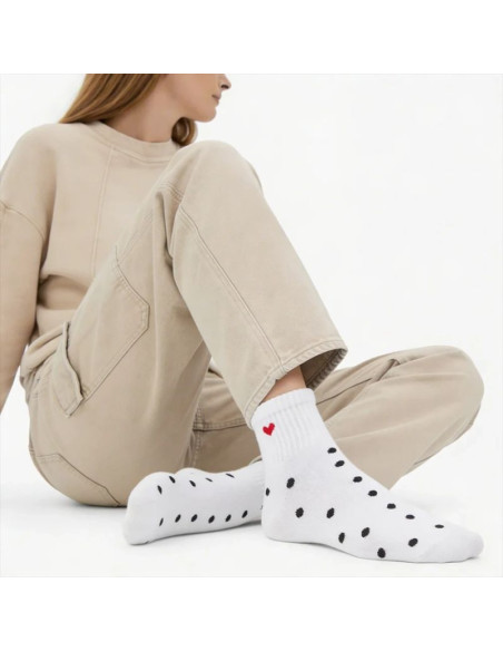 Skarpetki damskie wysokie białe filippo sd-an09