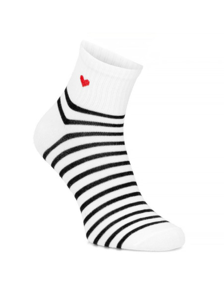 Skarpetki damskie wysokie białe filippo sd-an09