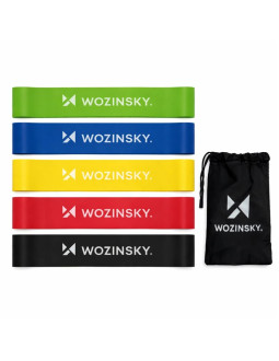 Gumy oporowe do ćwiczeń wozinsky wgo-5 z lateksu - 5 szt. 2