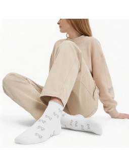 Skarpety damskie bambusowe białe filippo sd-an07 2