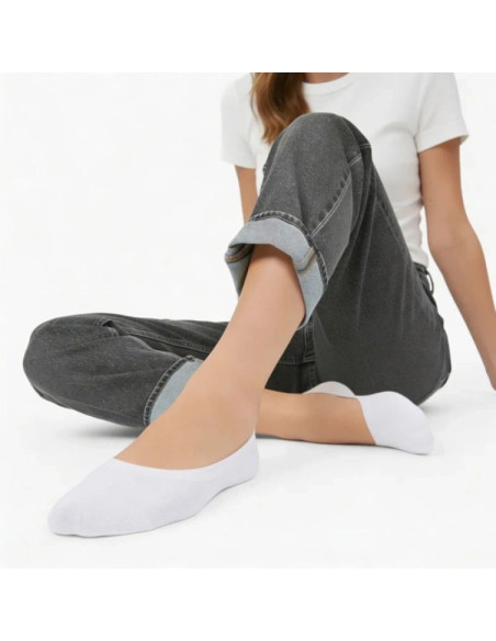 Skarpetki damskie stópki białe filippo sd-in01