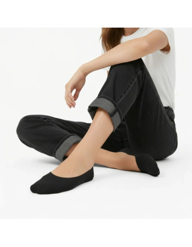 Skarpetki damskie stópki czarne filippo sd-in01