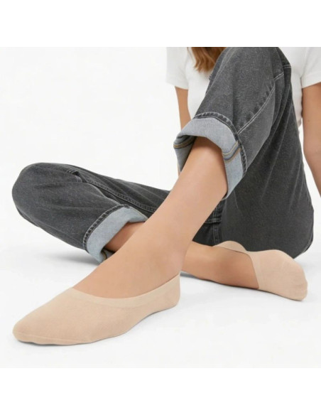 Skarpetki damskie stópki beżowe filippo sd-in01