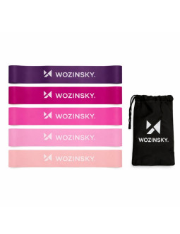Gumy oporowe do ćwiczeń wozinsky wgo-5a z tpe - 5 szt. 2