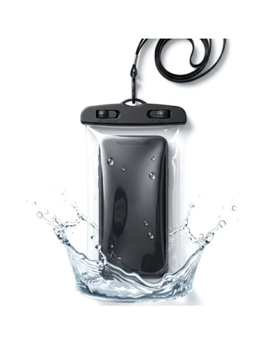 Wodoodporne etui pokrowiec na telefon 11x21cm pvc czarne grundig