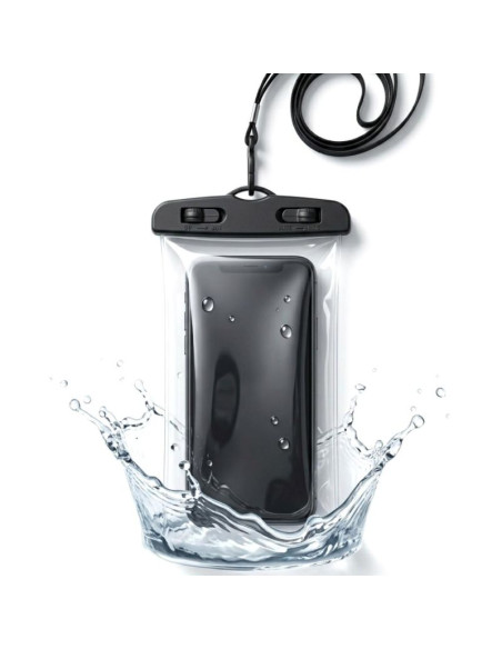 Wodoodporne etui pokrowiec na telefon 11x21cm pvc czarne grundig