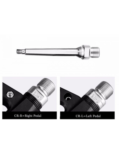 Zestaw pedałów rowerowych rockbros 2017-12cbk z nylonu - czarny