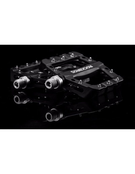 Zestaw pedałów rowerowych rockbros 2017-12cbk z nylonu - czarny