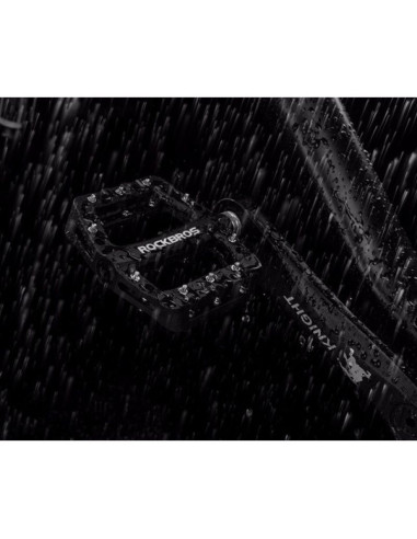 Zestaw pedałów rowerowych rockbros 2017-12cbk z nylonu - czarny