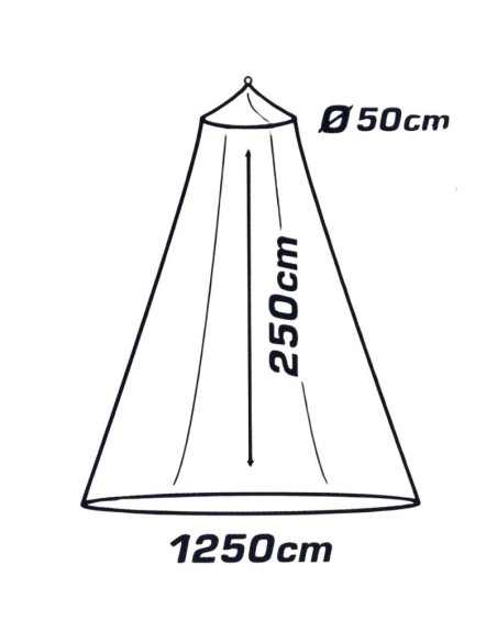 Moskitiera turystyczna 60x250x125cm redcliffs