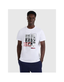 T-shirt regular z nadrukiem męski  4f 4fraw25ttshm3364-10s