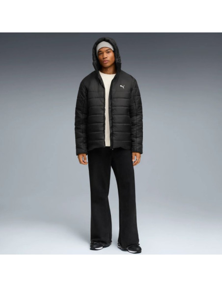 Kurtka męska puma ess hooded padded czarna 685211 01