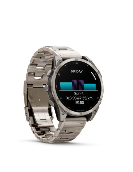 Zegarek sportowy garmin fenix 8 amoled 47mm sapphire stainless steel bracelet