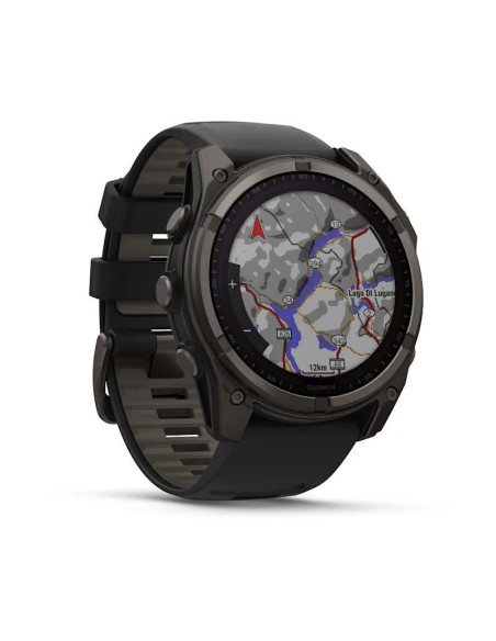 Zegarek garmin fenix 8 solar sapphire titanium carbon grey dlc black